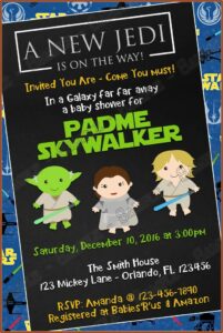 Star Wars Baby Announcement Template