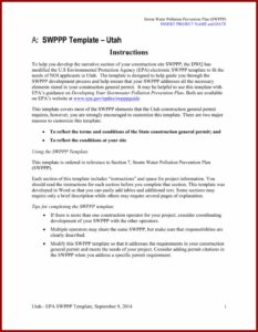 Swppp Inspection Form Florida