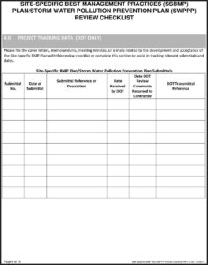 Swppp Inspection Form Texas