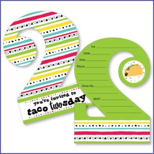 Taco Twosday Birthday Party Invitations