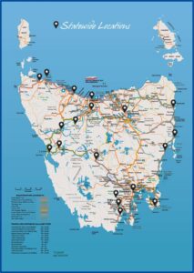 Tasmania Road Touring Map