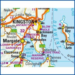 Tasmania Visitors Map