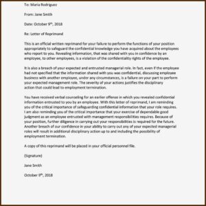 Template Disciplinary Appeal Letter