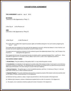 Template Divorce Settlement Agreement South Africa