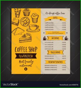 Template Menu Cafe Free