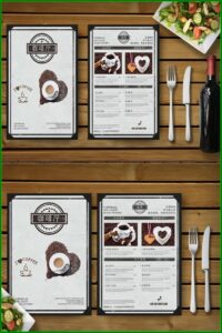 Template Menu Cafe Png