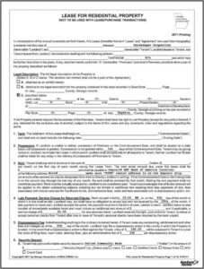 Tenancy Lease Agreement Form