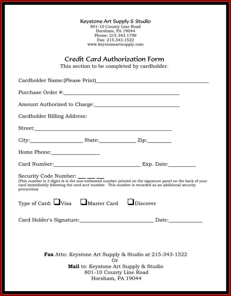Tenant Credit Check Authorization Form