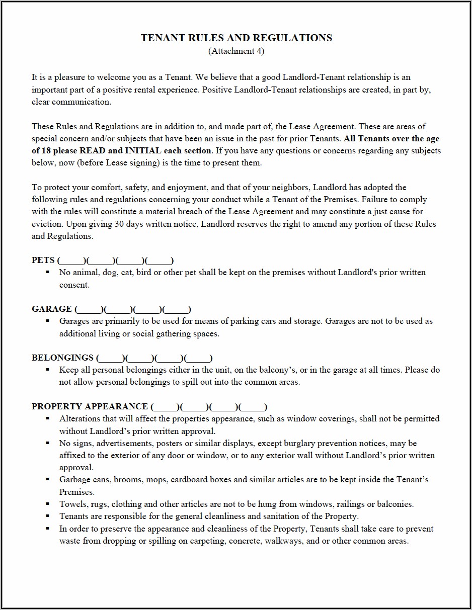 Tenants In Common Agreement Example