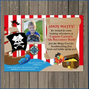 Treasure Map Birthday Invitations