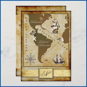 Treasure Map Invitation Template