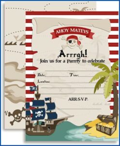 Treasure Map Party Invitations