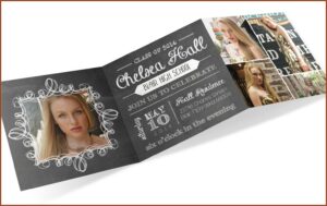 Tri Fold Graduation Announcements