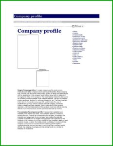 Trucking Company Profile Example