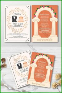 Two Sided Bookmark Template Photoshop