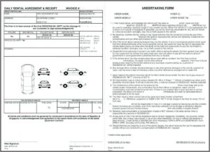 Uk Car Rental Agreement Template