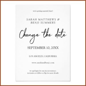 Wedding Announcement Cards Templates
