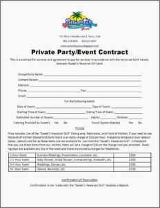 Wedding Coordinator Contract Sample