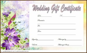 Wedding Gift Card Design Template Free Download