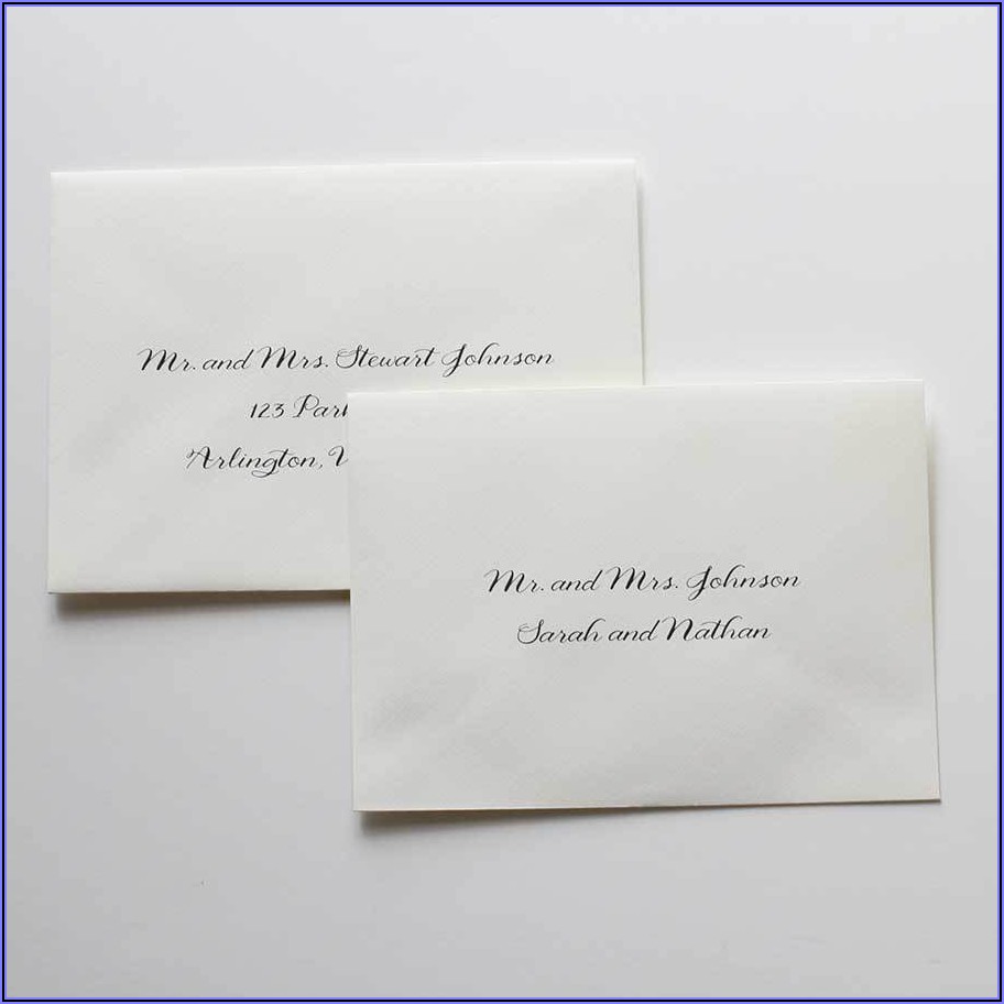 Wedding Invitation Envelope Etiquette