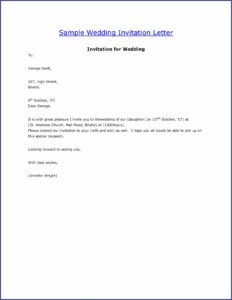 Wedding Invitation Mail To Manager