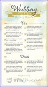 Wedding Invitation Sending Etiquette