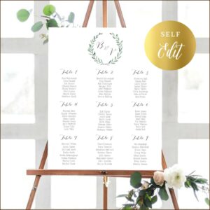 Wedding Table Seating Plan Template Download