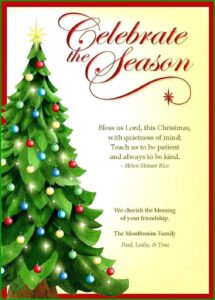 Xmas Card Template Word