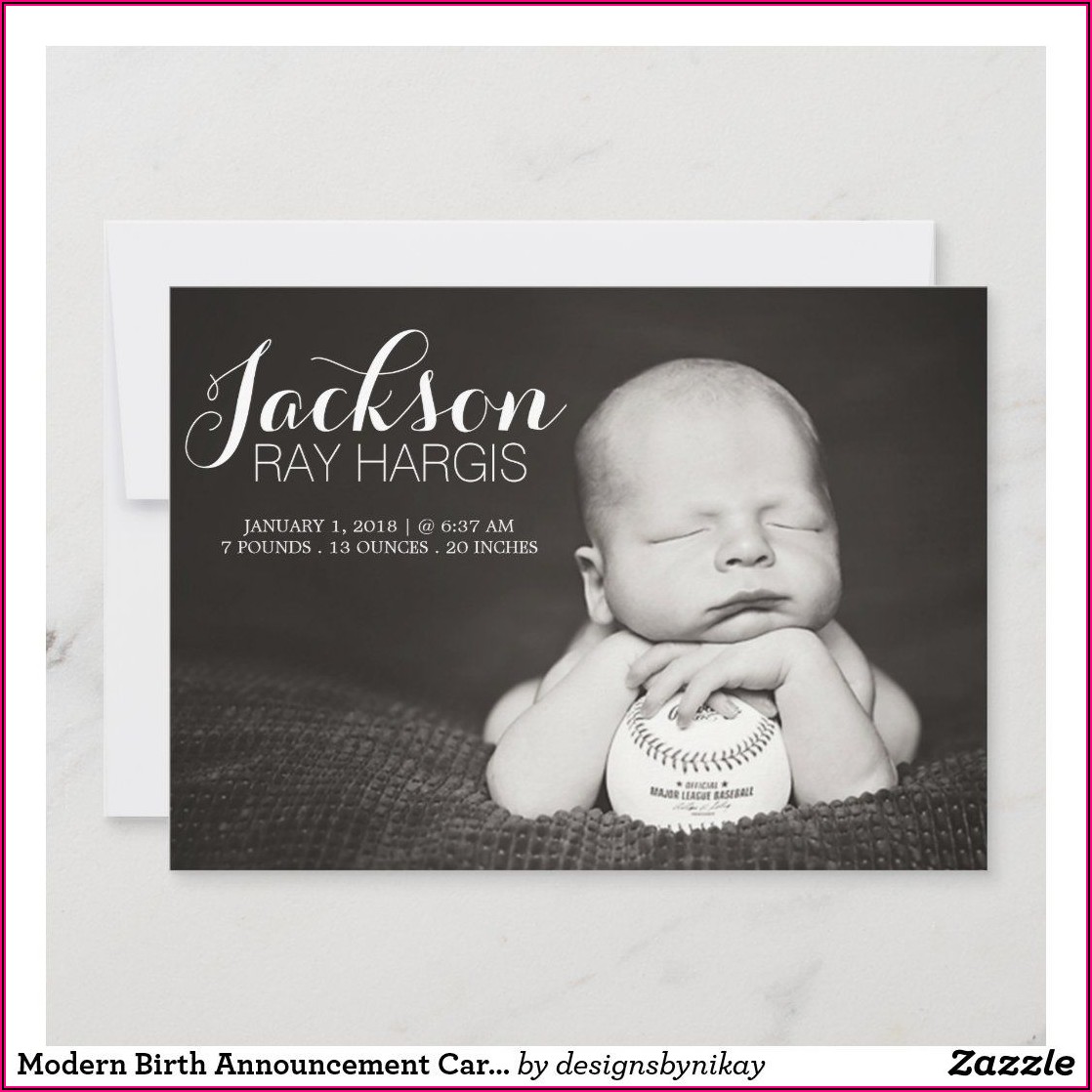 Zazzle Birth Announcement Cards