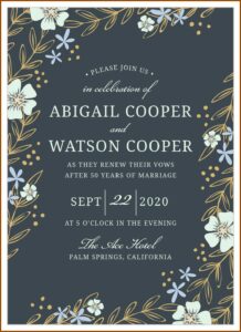 10 Year Vow Renewal Invitation Wording