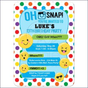 13th Birthday Invitation Templates