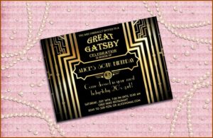 1920s Party Invitation Template Free
