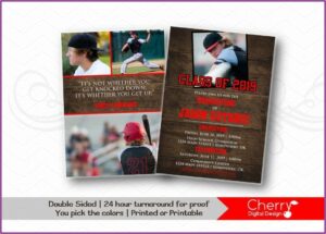 2 Sided Graduation Announcements