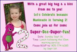 2nd Birthday Invitation Quotes For Baby Girl