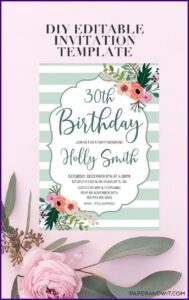 30th Birthday Invitation Wording Ideas