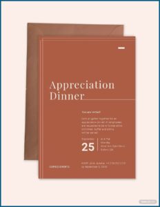 Appreciation Dinner Invitation Free Template