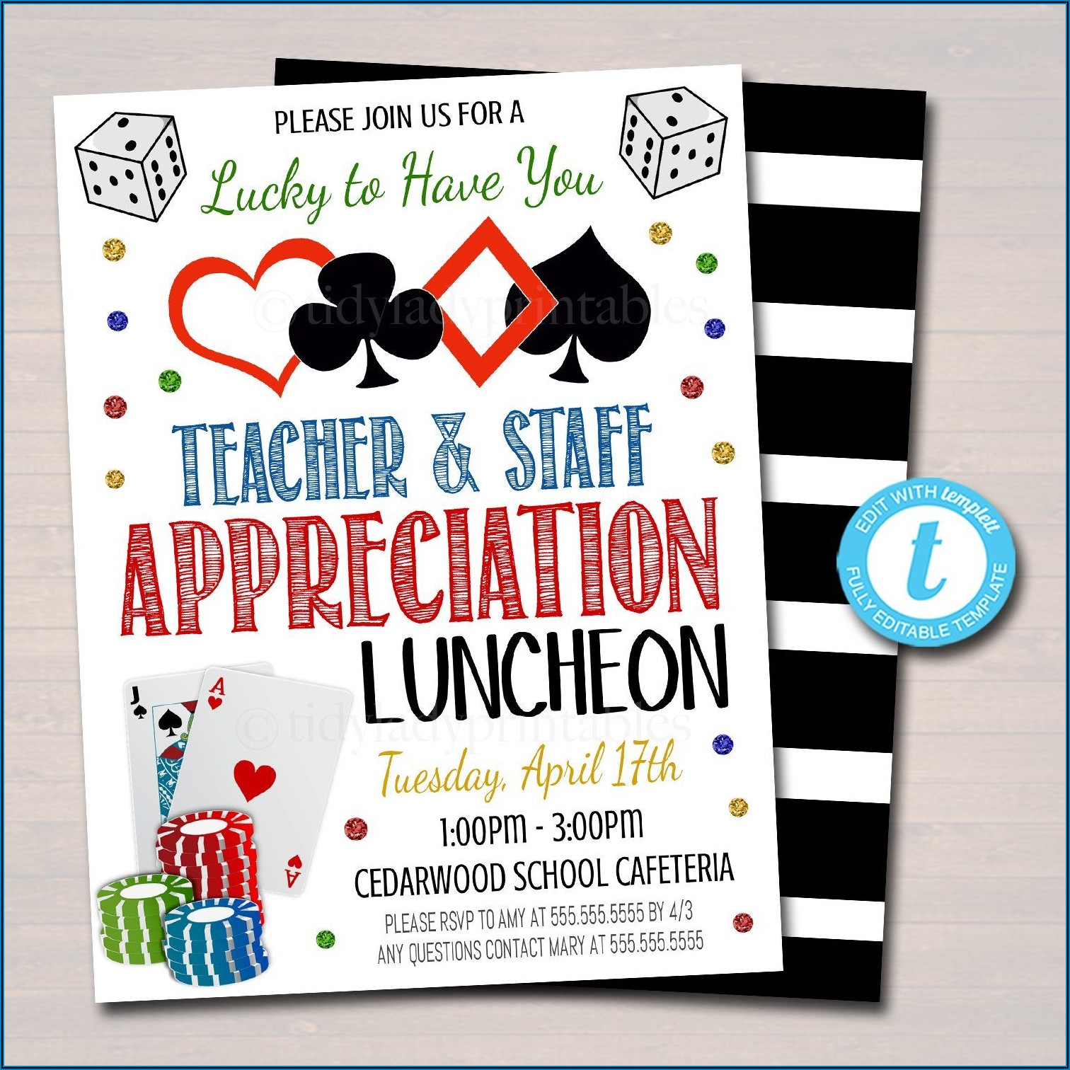 Appreciation Luncheon Invitation Template