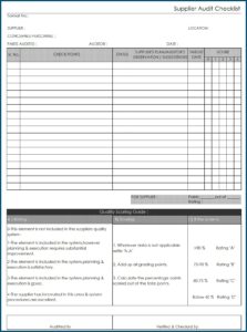 Approved Supplier List Template Excel