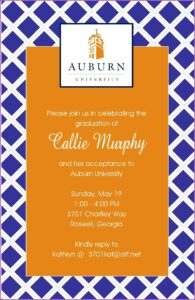 Auburn University Graduation Announcements