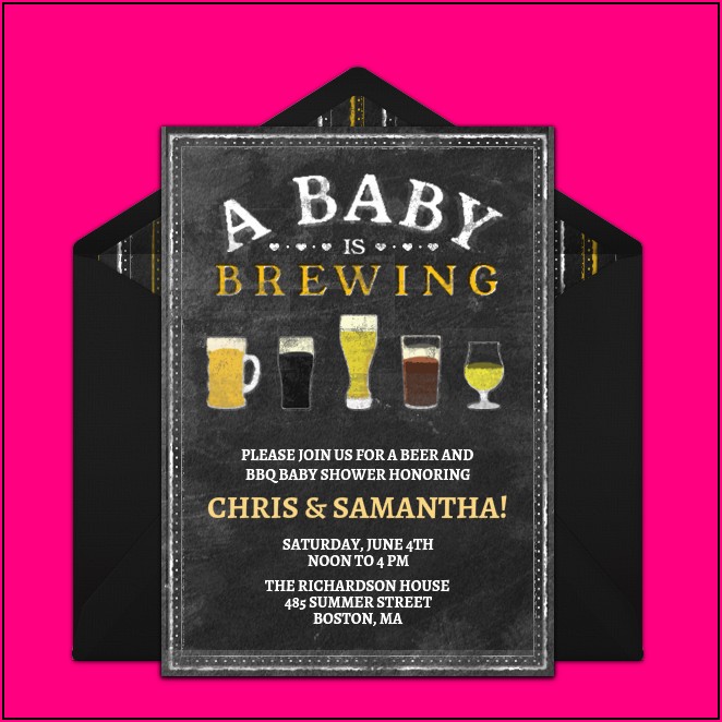 Baby Is Brewing Invitations