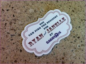 Baby Registry Announcement Cards Template