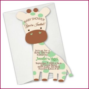 Baby Shower Elephant Theme Boy Invitations