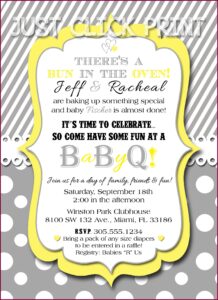 Bbq Baby Shower Invitations Templates Free