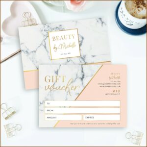 Beauty Gift Vouchers Templates
