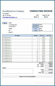 Billing Invoice Templates