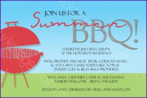 Birthday Bbq Invitation Wording