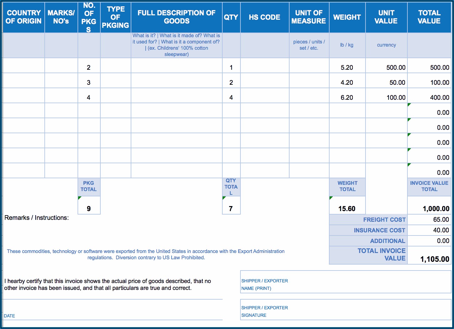 Business Billing Invoice Templates
