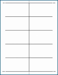 Business Card Template For A4 Printing