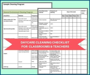 Business Cleaning Schedule Template