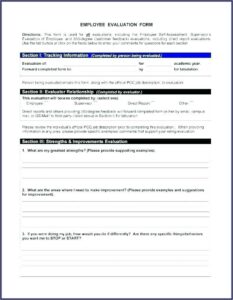 Business Coaching Feedback Form Template